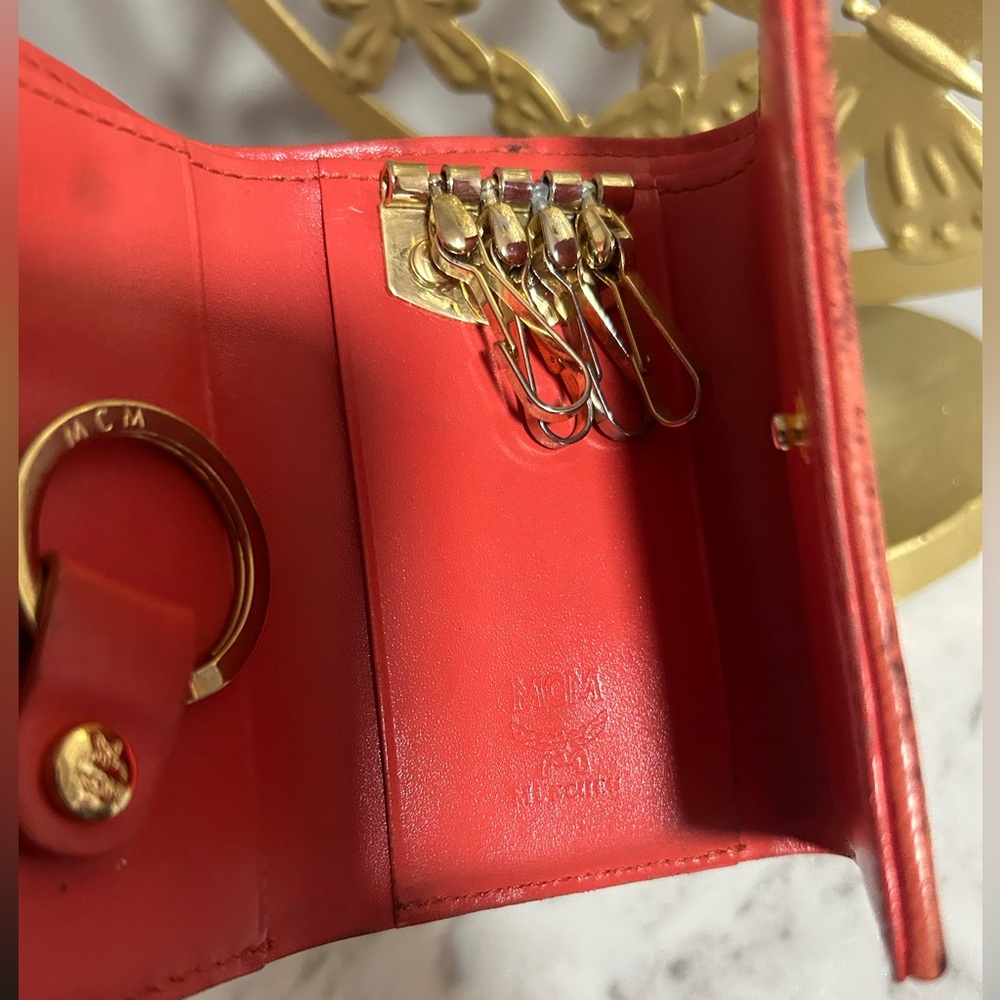 MCM Multicolor Wallet with Gold Accents - Picture 6 of 9
